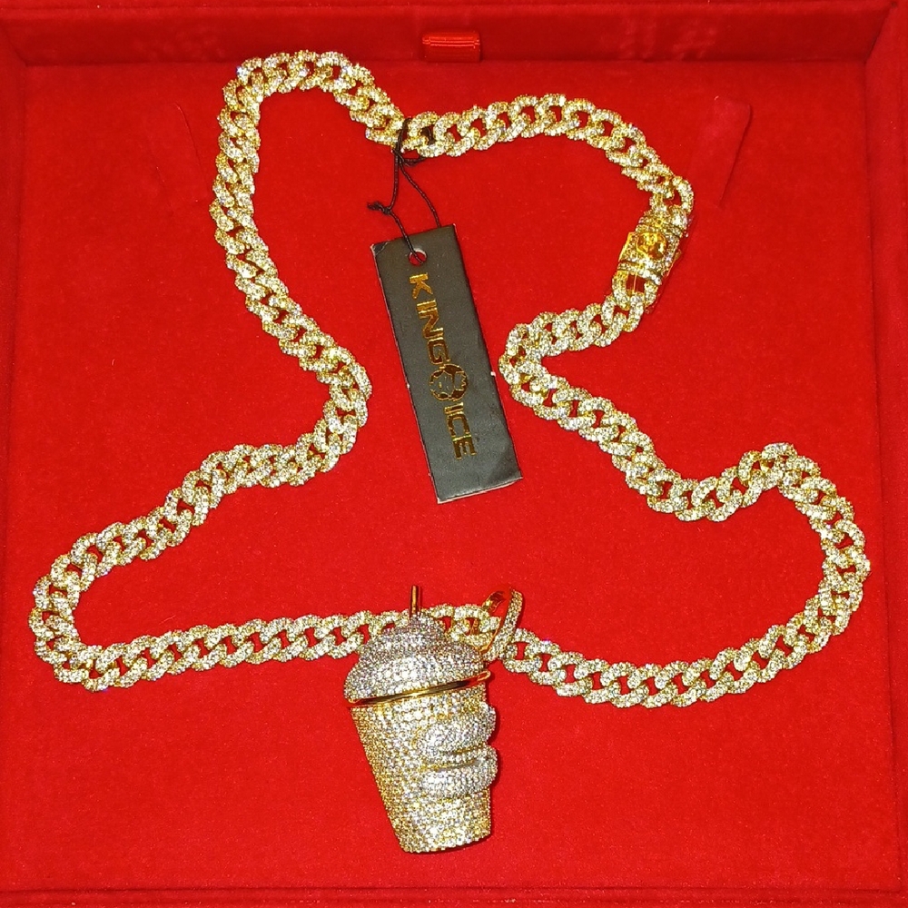 King Ice® SLURPEE Pendant Necklace